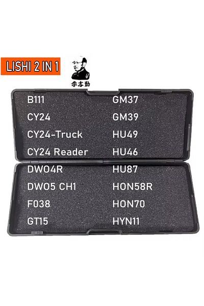 Choice CY24 Hot Lishi Tool 2 in 1 B111 CY24 DWO4R DWO5 F038 GT15 GM37 GM39 HU49 HU46 HU87 HON58R HON70 HYN1
