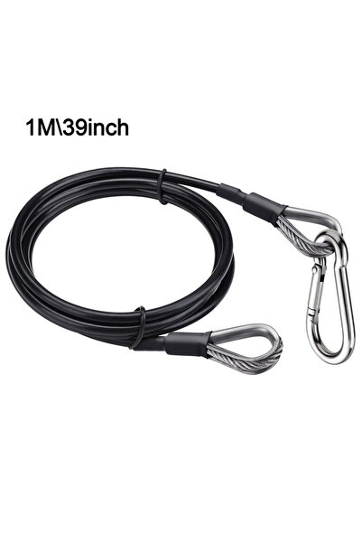 Choice1 1m Thick 5mm Heavy Duty Gym Cable Extender 39/59 Inch Extension Rope ...