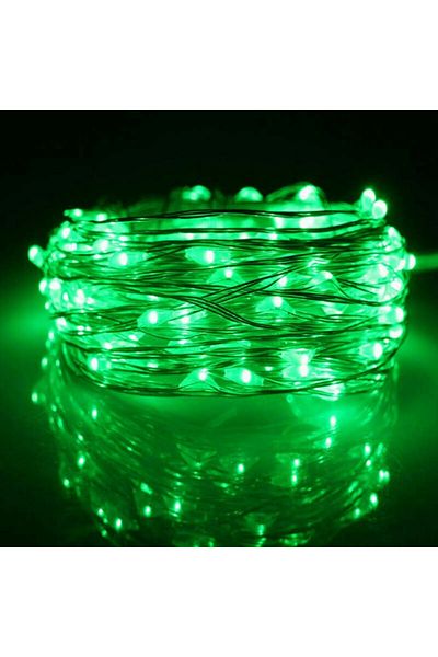 Choice 2M20LED green 1Pack Fairy Light String Led Copper Wire String Light 1/2/3/5/10M Battery Powered For