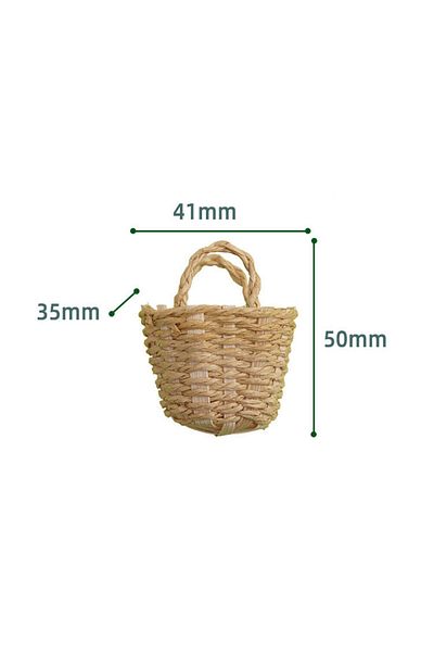 Choice Xq99811 1/12 Dollhouse Miniature Woven Storage Basket Model Prop Doll's Home Toy Decor
