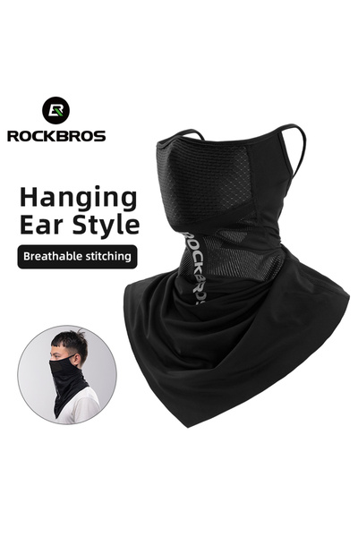 ROCKBROS قناع وجه لركوب الدراجات من الحرير الجليدي MZ004BK، واقي من أشعة الشم...