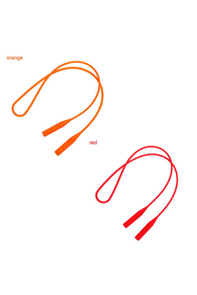 Choice Orange-Red Silicone Eyeglasses Strap Glasses Sunglasses Chain Sports B...