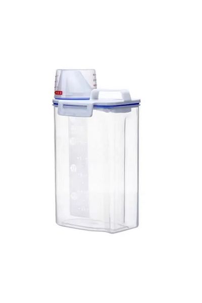 Choice transparent Moisture-proof Grain Jar Rice Jar Grain Storage Box Pet Food Bucket Storage Jar Sealed B