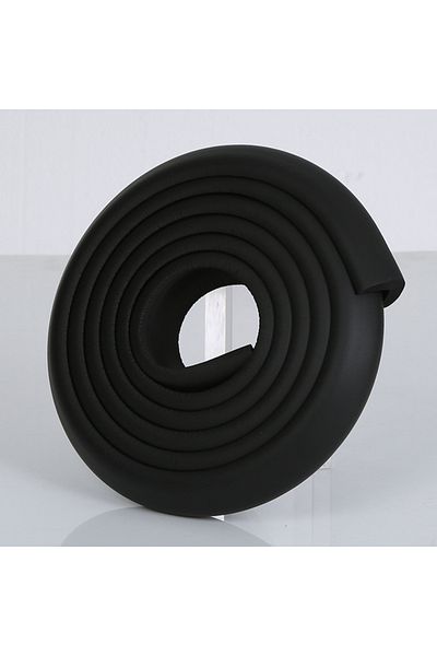 Choice Black Children's Standard L Protection Strip Baby Table Corner Collision Defense Strip Door Edge Pro