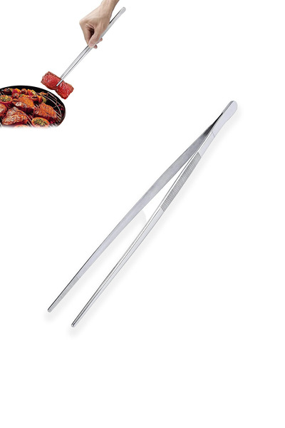 COZY SENSE Şef Cımbızı Yemek Pişirmek İçin Uzun Saplı Barbekü Maşası Izgara Mangal Pişirme Cımbızı Mutfak