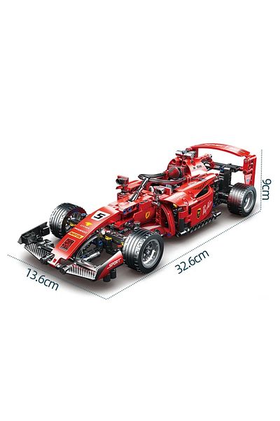 yaafun 455pcs 455PCS Red Formula F1 Racing Car Building Blocks Set Technical Vehicle Toy Models Assembly Br