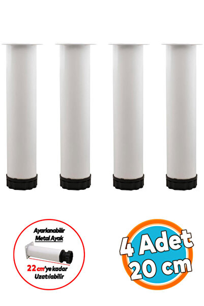 NZB Mobilya Kanepe Baza Koltuk Metal Dolap Yükseltici Destek Ayağı Ayarlanabi...