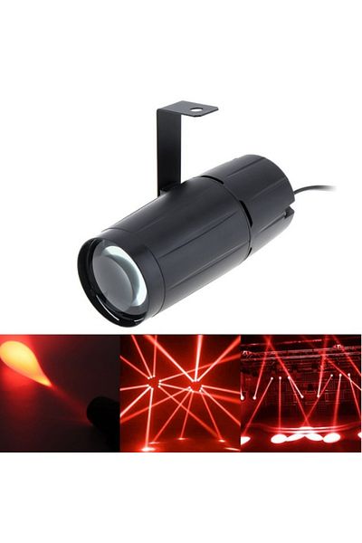 Choice EU plug Red Light LED Light Beam Pinspot Light Spotlight 5W Super Bright Lamp Mirror Balls DJ Disco