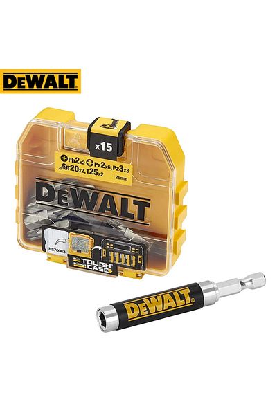 Choice DT71511 DEWALT DT71511 25MM Drill Bits PH2 PZ2 PZ3 T20 T25 X15 DW2054 Black Telescopic Rod Socket Wi