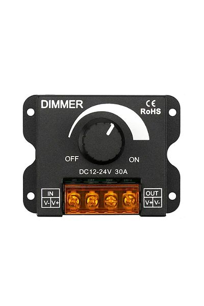 APWIKOGER 30A Dimmer DC 12V 24V LED Dimmer Switch 8A Plast 30A 360W Regulator Adjustable Controller For LED St