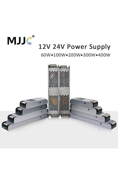 Choice 400W 12V Power Supply DC 24V 12V LED Driver Adapter Transformer AC 220V 230V 110V Converter 60W 100W