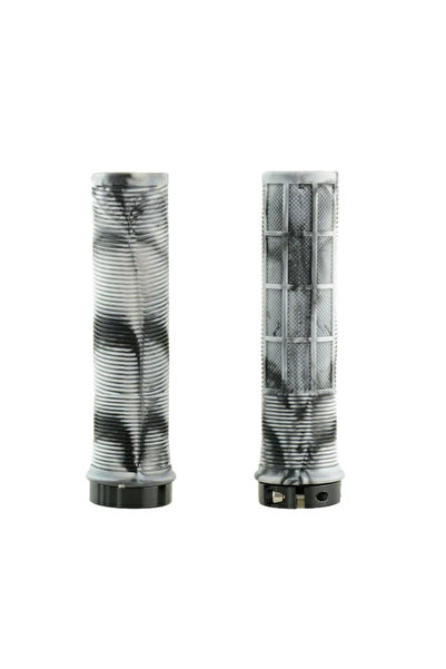 Choice Black-White Bicycle Handlebar Grip Lock on Mountain Bike Grip Soft Bic...