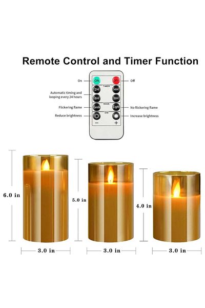 Choice Plastic Case Flameless Candles 3D Wick Electric LED Candle Battery Operated with Remote Control for