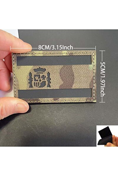 Choice9 01-Spain IR Reflective Patches Camouflage Flag of The UK,Spain,France...