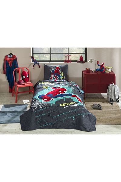 Özdilek Spiderman Street Single Disney Licensed Children's Bedspread 160X230 cm