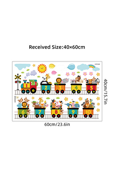 Choice BR0332H Watercolor Animals Cars Balloons Giraffe Wall Stickers for Chi...