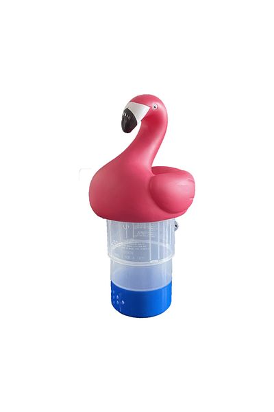 Choice K-403 Floating Pool Chlorine Dispenser (Pink Flamingo), Fits 1 and 3 Inch Tablets for Large and Smal