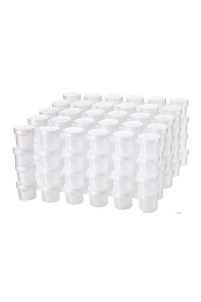 Choice 20pcs 5ml 17cm Empty Paint Pots Strips DIY with Lid Lightweight Empty Storage Paint Containers for S