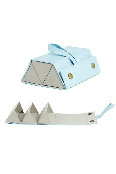 Choice Blue triplet Folding glasses case, anti-stress sunglasses case, personalized sunglasses case, glass