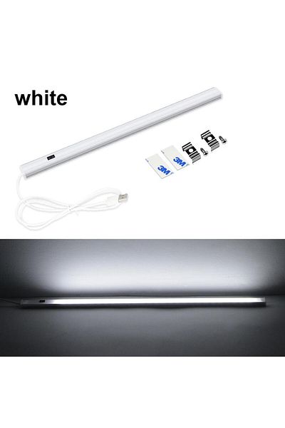 MALITAI White 50cm 30/40/50cm Aluminium Profile Usb Led Bar Light Strip 5v Hand Scan Motion Sensor Kitchen L