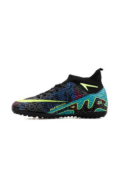 Techsport Laliga Air Unisex Astroturf and Turf Football Shoes with Socks Colorful