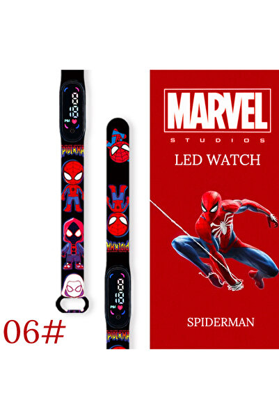 Choice ساعة سبايدرمان للأطفال الجديدة 06، سوار رياضي مقاوم للماء، ساعة رقمية ...