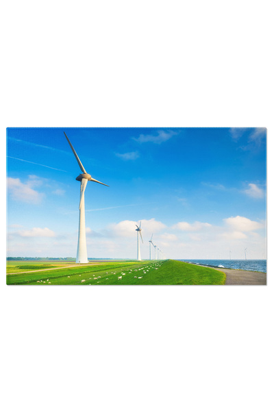 StoryGift Romania Tablou Canvas Parc Eolian Pentru Productia De Energie Electrica Peisaj Industrial Cu Parc Eolia