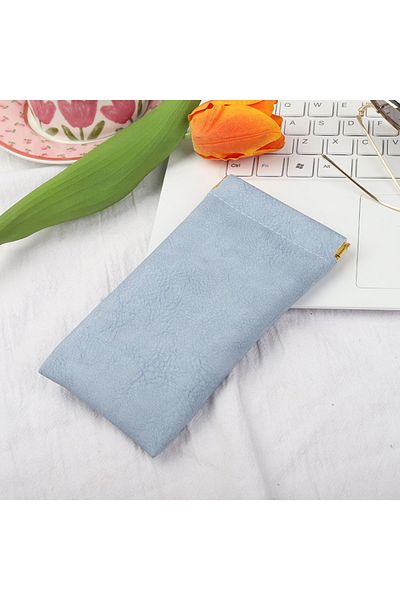 Choice blue Sunglasses Bag Portable Sun Glasses Pouch Fashion Automatic Closing Storage Bag 17*8.5cm for Ph