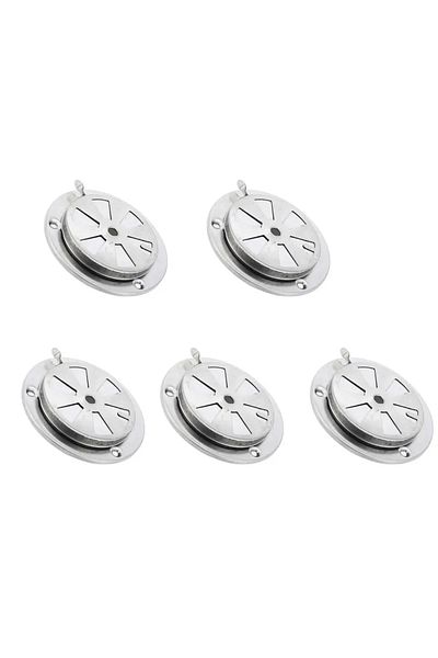 Choice 5pcs 5pcs BBQ Grill Damper Air Vent 9.5x9.5x3cm Replacement Parts Outdoor Oven Exhaust Cover Test Ch