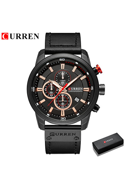 Curren black box Fashion Date Quartz Men Watches Top Brand Luxury Male Clock Chronograph Sport Mens