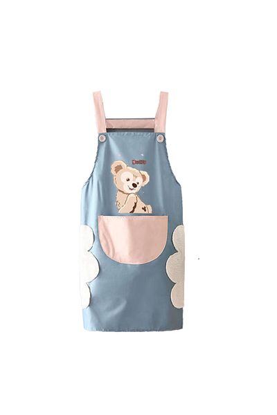PUFO Șorț de bucătărie Little Bear, șorț de gătit, mărime universală, albastru