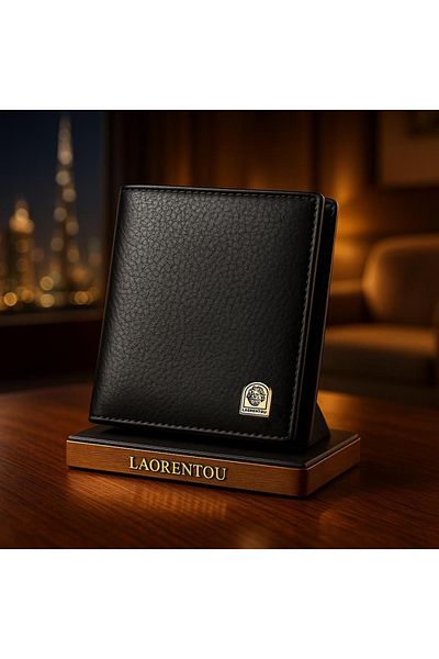 Laorentou Ανδρικό πορτοφόλι Massimo από γνήσιο δέρμα Made in Italy - Ανδρική θήκη για κάρτες
