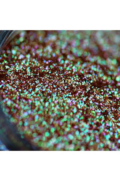 Kajol Beauty Pigment PK55 (brown with green-violet iridescence) Sparkle/Microglitter for makeup KAJOL Beauty, 1g