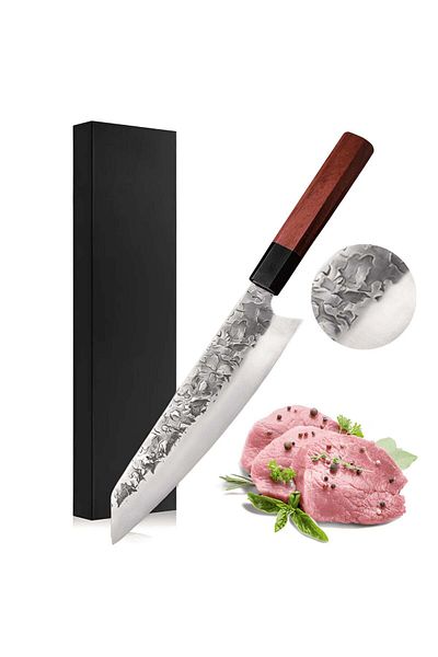 Köken Professional Japanese Knife, Ultra Sharp And Non-stick Blade 20 Cm, For Sushi, Precise Cutting