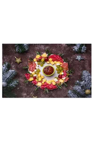 StoryGift Romania Tablou Canvas Delicii Festive Rondeluri De Paine Intro Asezare Culinara Sanatoasa Si Atractiva