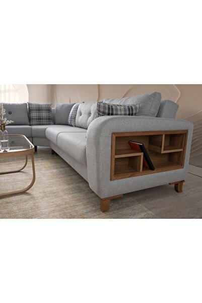 Doressa Jessa Grey Köşe Koltuk Takımı