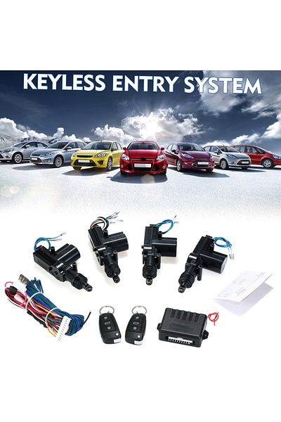 Choice 12V Universal Car Remote Central Kit Locking Keyless Entry System with 2 Remote Control Trunk Pop...