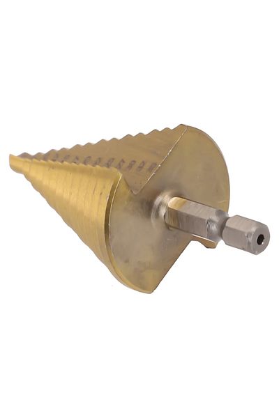 Choice HSS Step Drill Bit Straight Groove Titanium Coated Wood Metal Hole Cutter 13 Steps Multiple Hole ...