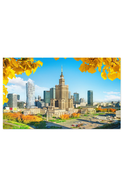 StoryGift Romania Tablou Canvas Toamna In Varsovia Varsovia, Toamna, Frunze, ...