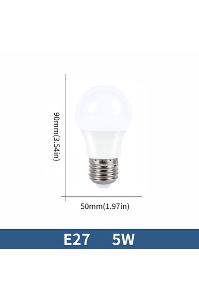 Choice AC220V(189-265V) Natural light E27 5W 6pcs LED Bulb Lamps AC220V E27 E14 3W 6W 9W 12W 15W 18W 20W