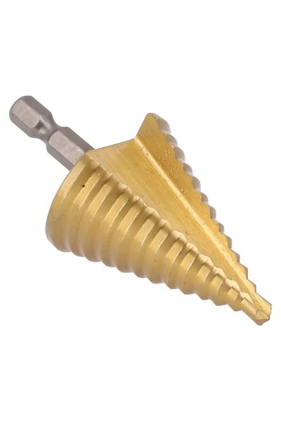 Choice HSS Step Drill Bit Straight Groove Titanium Coated Wood Metal Hole Cutter 13 Steps Multiple Hole ...