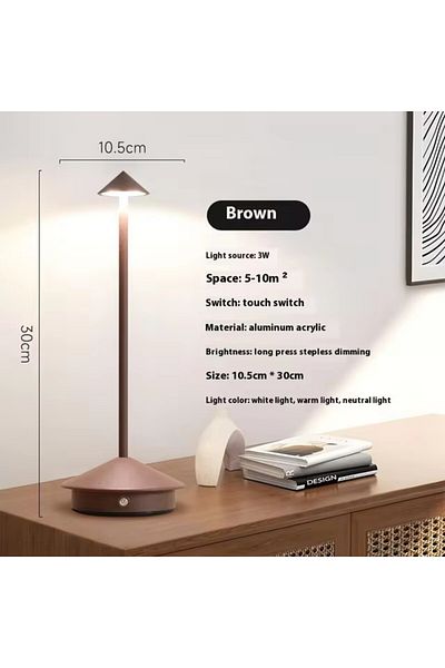Choice Usb Plug Brown Rechargeable Table Lamp Creative Dining Touch Led Hotel Bar Coffee Pina Pro Table Lam