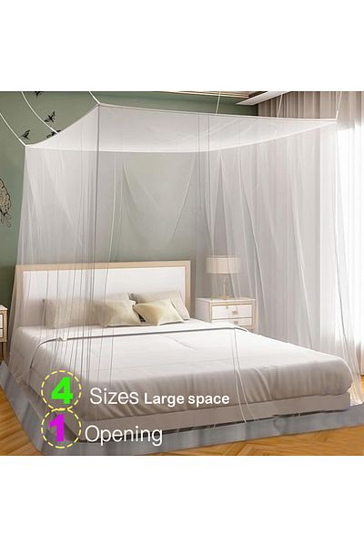 Choice King white Mosquito Net For Single To King Size Bed, Bedroom Decoration, Suitable For Bedroom And Ga