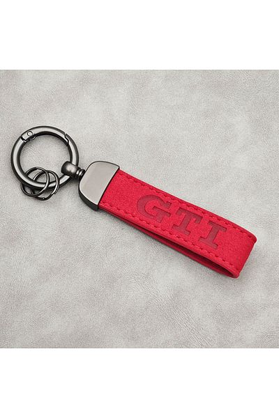 Choice Red Women Man Suede Leather Gti Keychain Car Key Ring For Volkswagen Vw Golf 4 5 6 7 8 Mk4 Mk5 Mk6 M