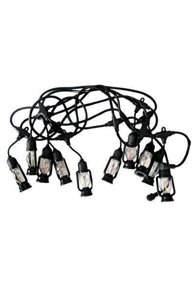 Naimeed Company Șir decorativ luminos cu energie solară, interconectabil, D6112, 5 m, 10 becuri LED, lumină multicoloră