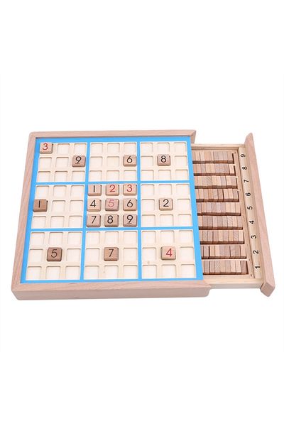 Choice Blue Sudoku Crosswords Montessori Wooden Educational Digits Inference Logic Games Latin Square Math