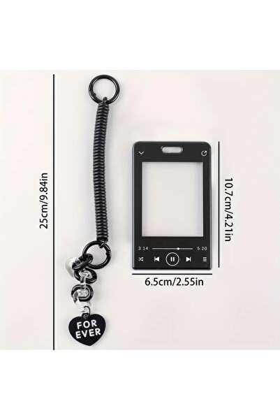 Choice قطعة واحدة مع سلسلة حامل بطاقة صور بسيط على شكل آي بود تاتش Y2K مقاس 3 بوصات من Purikura Pho