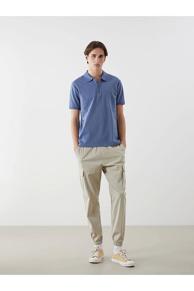 LC Waikiki Ανδρικό μπλουζάκι XSIDE Indigo Polo Neck