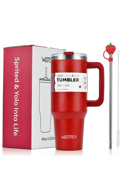 Choice 1000-1500ml Red 1200ML Stainless Steel Insulated Water Bottle Large Capacity Thermal Cup for Coffee