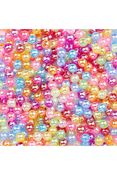 Choice 100 قطعة من حبات اللؤلؤ الصناعي الأكريليك الملونة 6/8/10 مم، ألوان مخت...